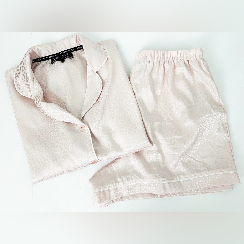 BCBGMaxazria Light Pink Pajama Set Size Large